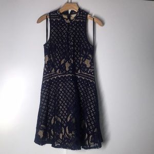 Navy Lace Dress